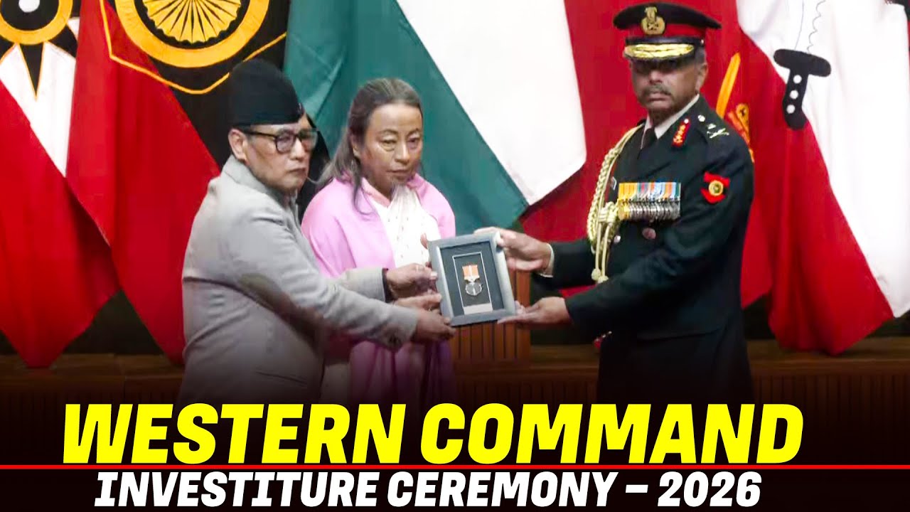 LIVE: Western Command Investiture Ceremony &ndash; 2026  held at the Manekshaw Centre