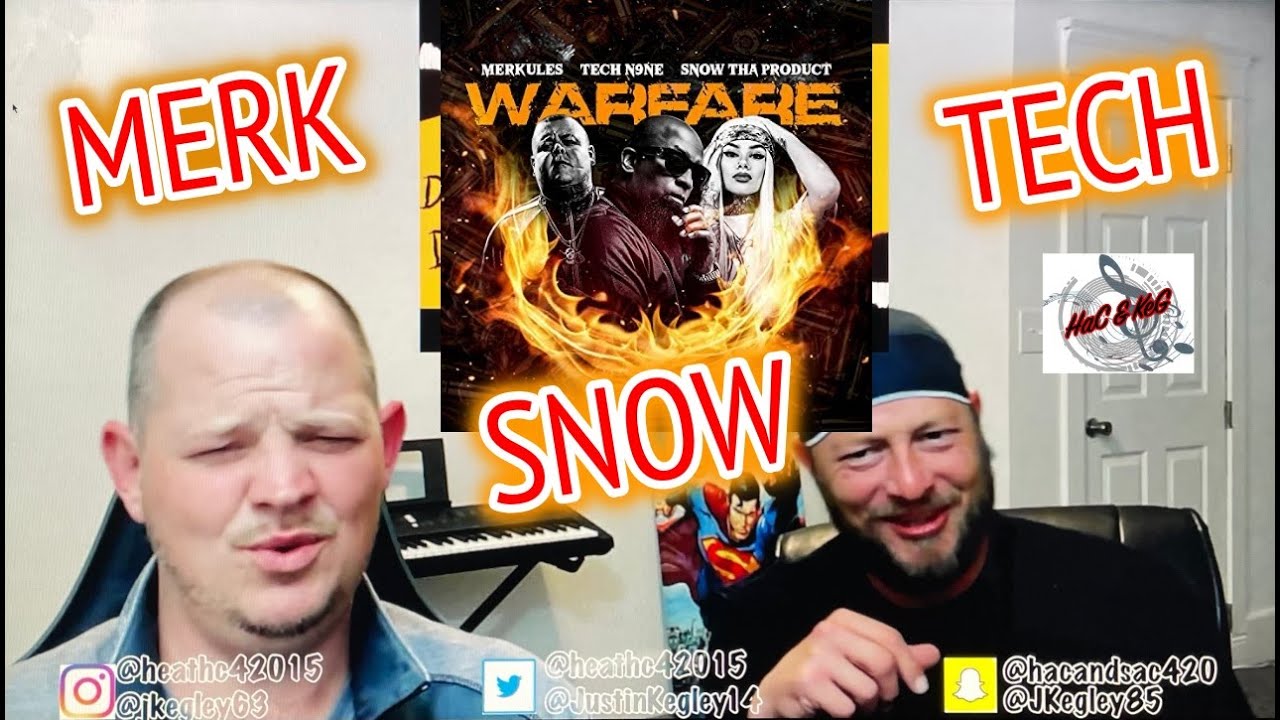 MERKULES FT. TECH N9NE & SNOW THA PRODUCT - WARFARE | REACTION!!!!