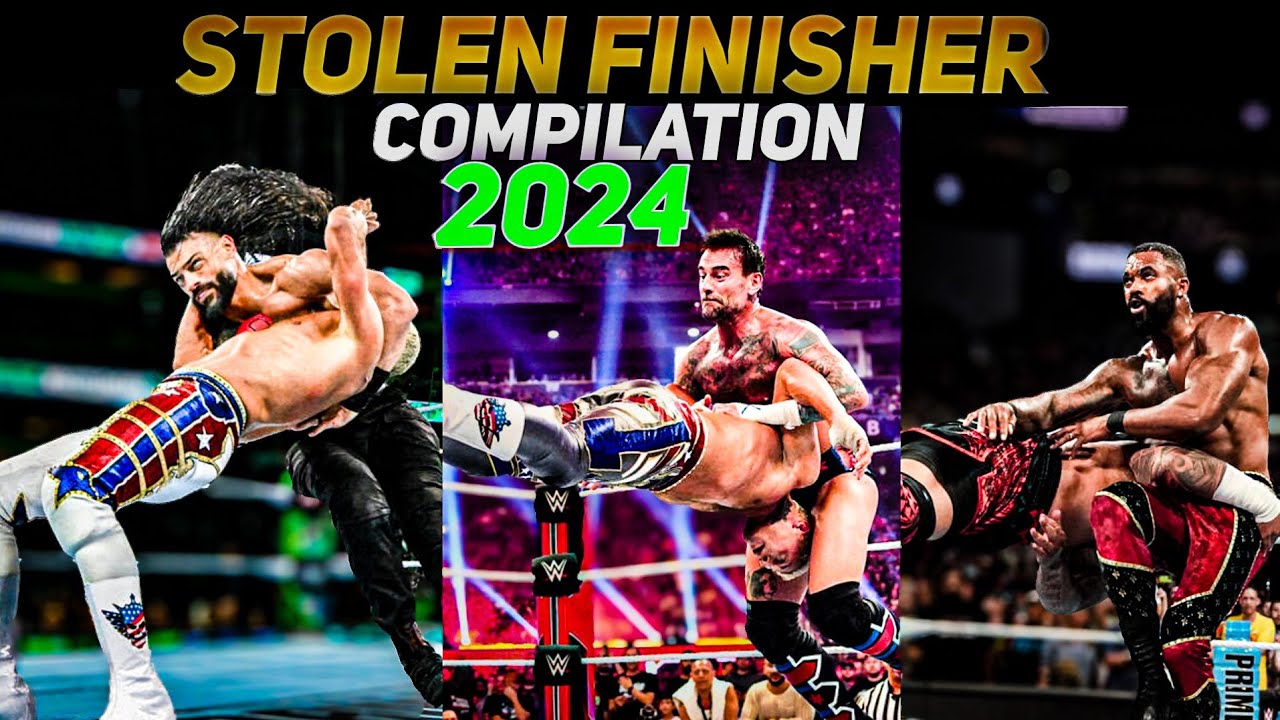 Подборка украденных финишеров WWE 2024 года