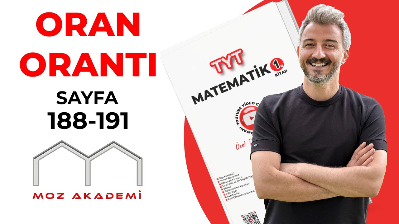 TYT MATEMATİK l 71.Video l Sayfa [ 188-191] l Oran Orantı l MOZAKADEMİ 2025