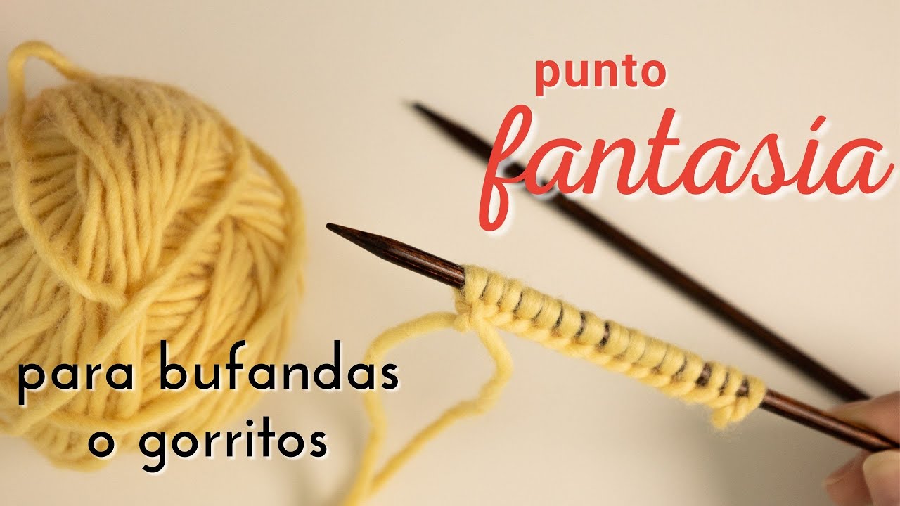 №126// te encantará este punto para tejer accesorios de invierno! 🧣en plano y en círculo 😍