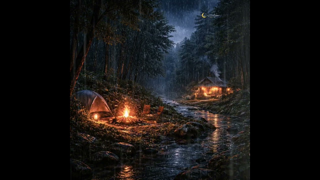 Deep Sleep in Minutes 🌙 Village Night Rain Sounds  | Relaxing ASMR @natwhis 