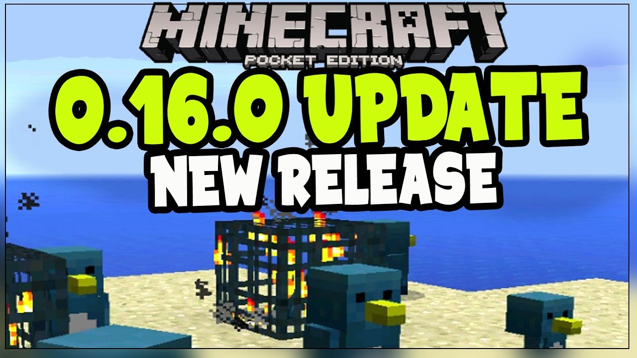NEW MCPE 0.16.0 UPDATE RELEASE DATE 0.16.0 Minecraft PE (Pocket Edition) 0.16.0 UPDATE RELEASE DATE!