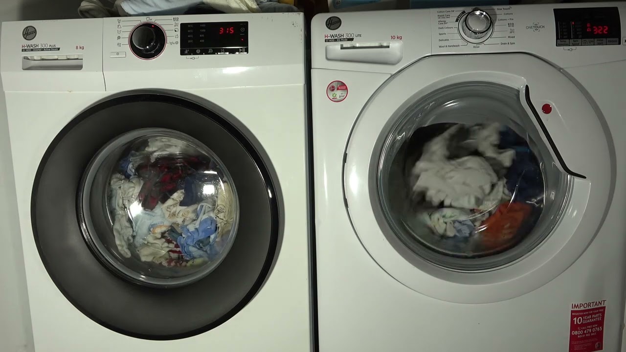 Wash Race - Hoover H-wash 300 plus vs. Hoover H-wash 300 lite / Eco 40-60