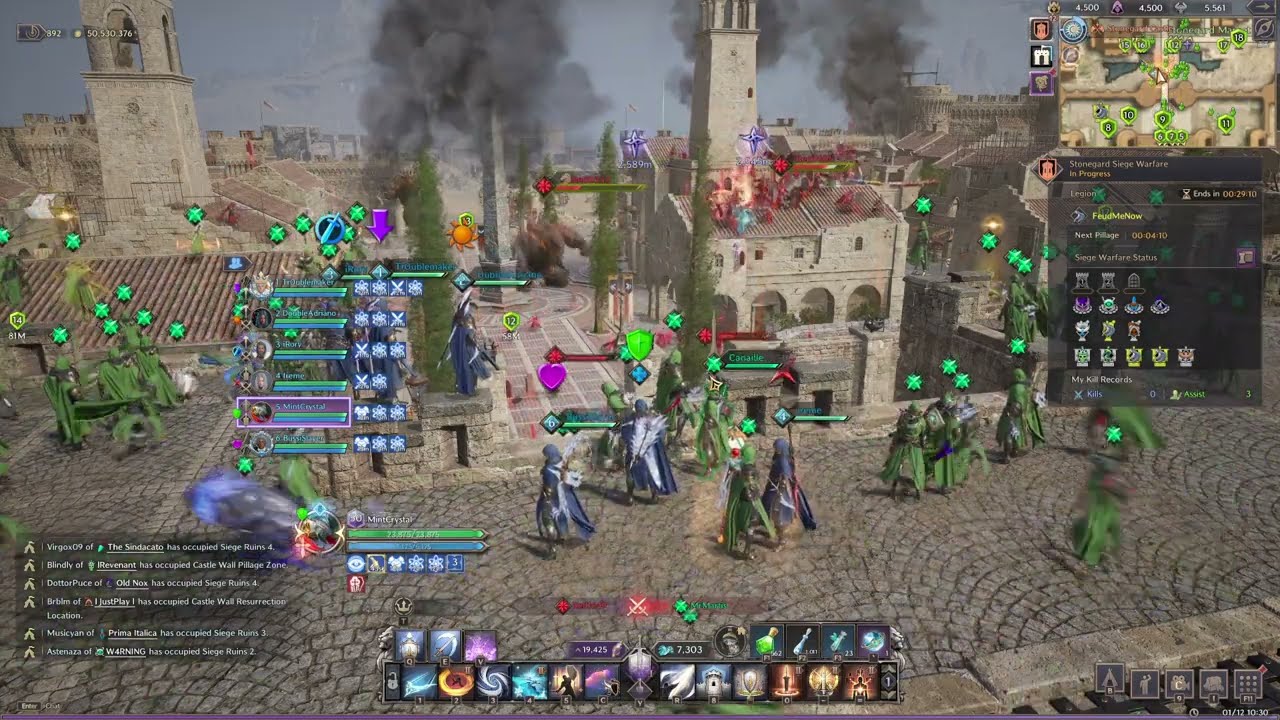 Adriana Server (EU) Castle Siege War - 01.12.2025 - Throne & Liberty