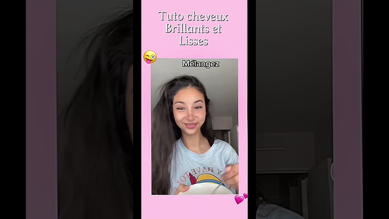 Masque cheveux brillants et lisse 😜🥰