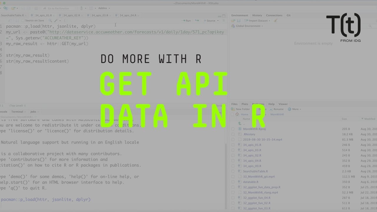 Как получить данные API с помощью R