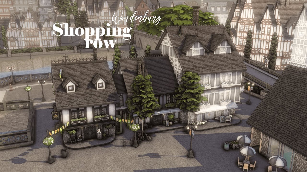 Торговый ряд | Строительство The Sims 4 | Shopping row