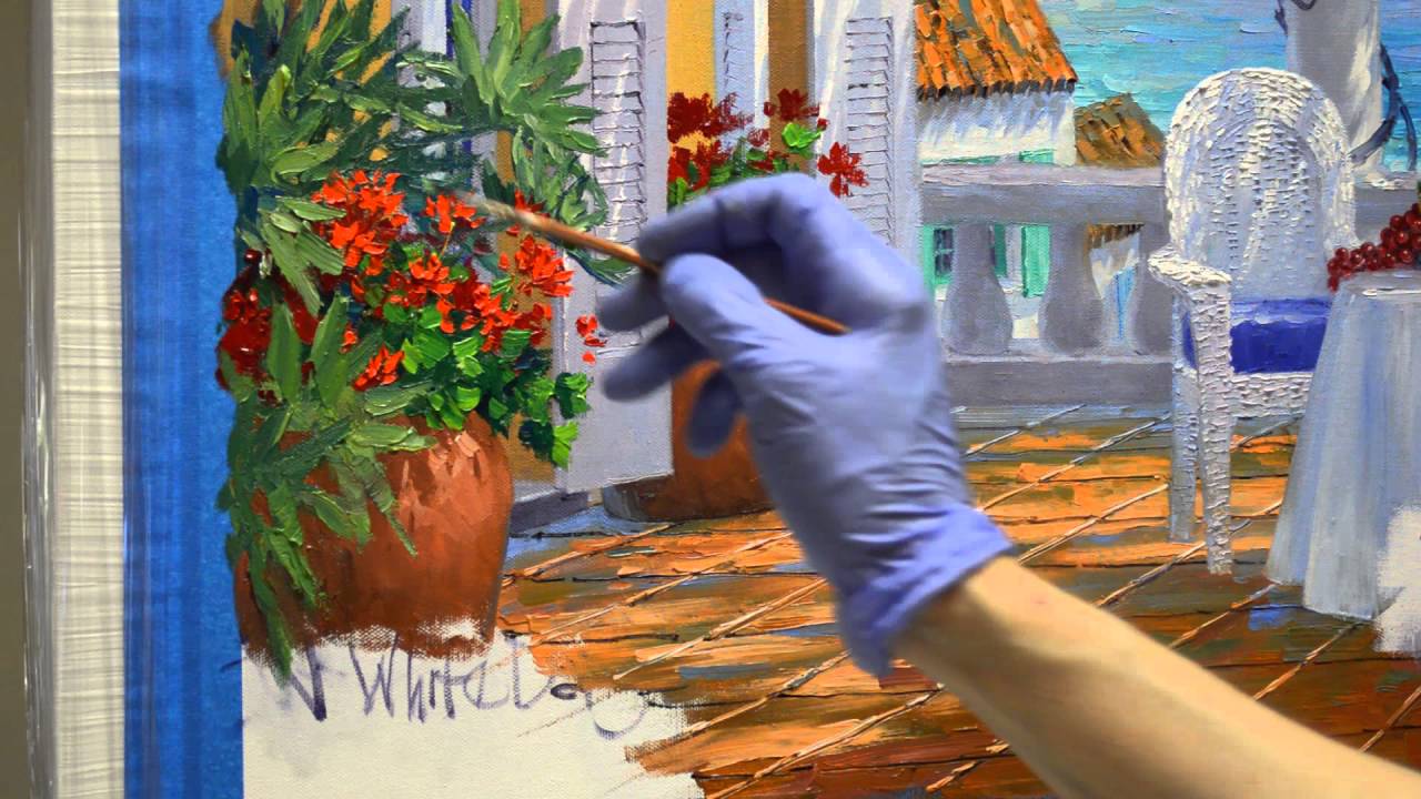 SENKARIK Painting Geraniums Part 2