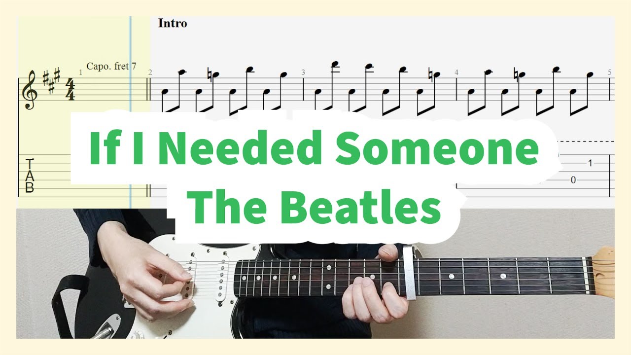 The Beatles - If I Needed Someone Guitar Cover with Tab