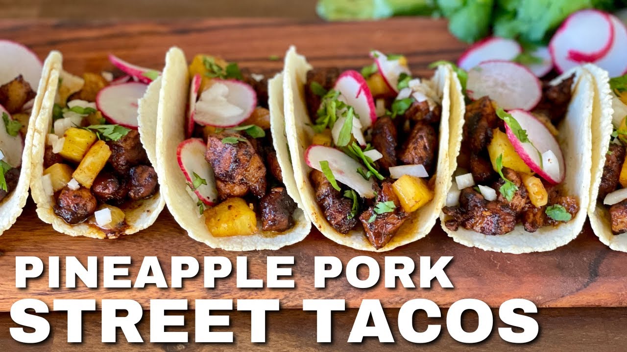 Pineapple Pork Tacos Recipe / Al Pastor Tacos / Homemade Corn Tortillas