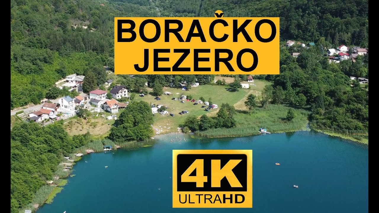 Boračko jezero je najveće i najljepše planinsko jezero na Balkanu. 4K dron.