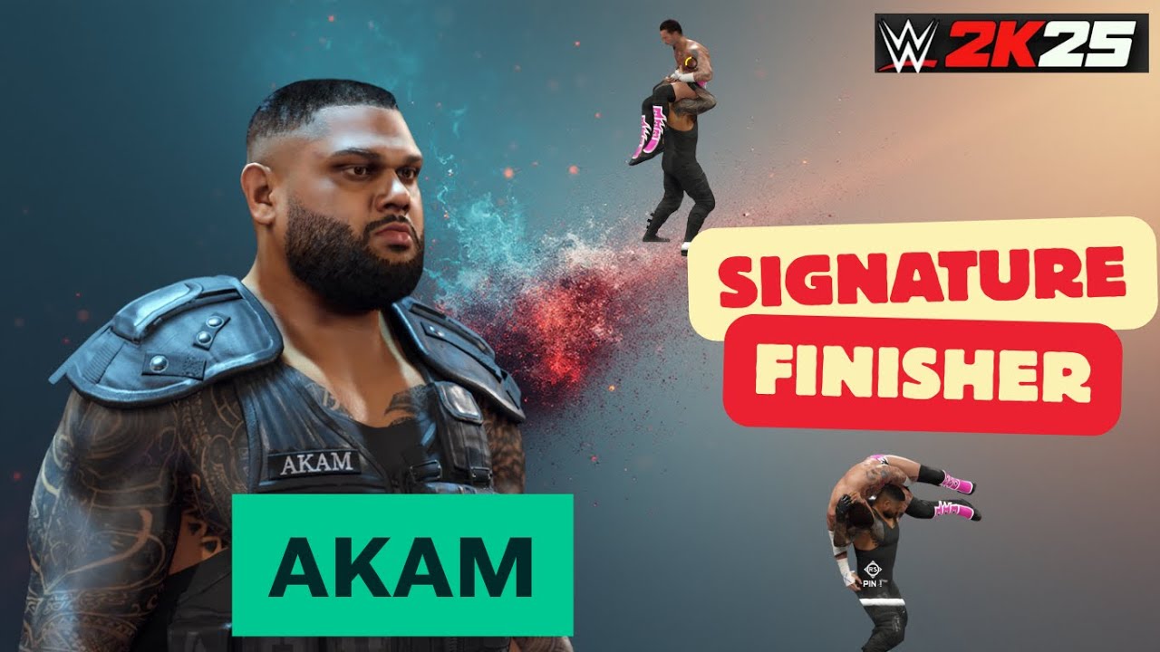 Akam : Signature & Finisher in WWE | All WWE superstars Signatures & Finishers |  @gaming300-1 ​