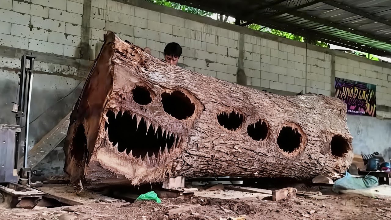 Get large pieces of saman wood with special grain patterns