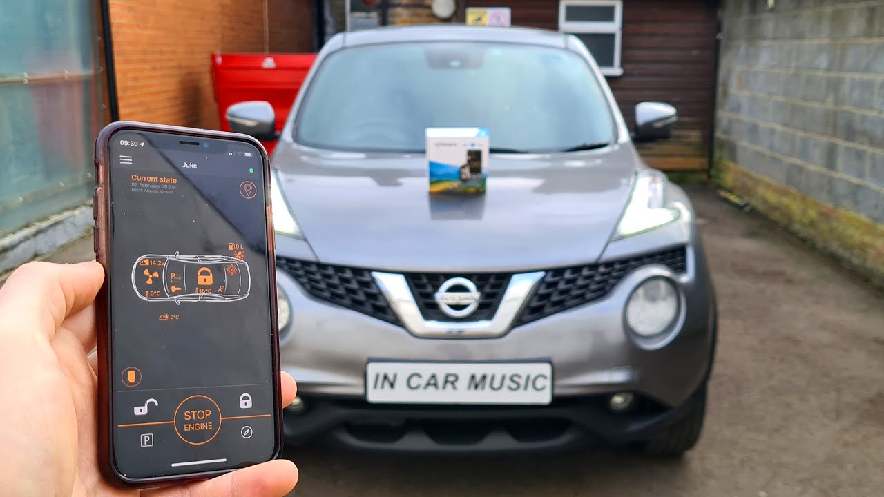 REMOTE ENGINE START with Pandora Light Pro Full Car Alarm in Nissan Juke 2018