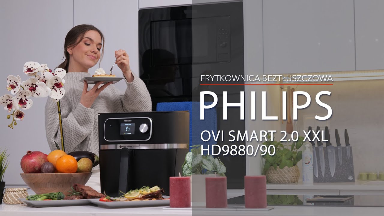 ⭐️ Frytkownica beztłuszczowa Philips OVI Smart 2.0 XXL HD9880/90 &ndash; dane techniczne &ndash; RTV EURO AGD