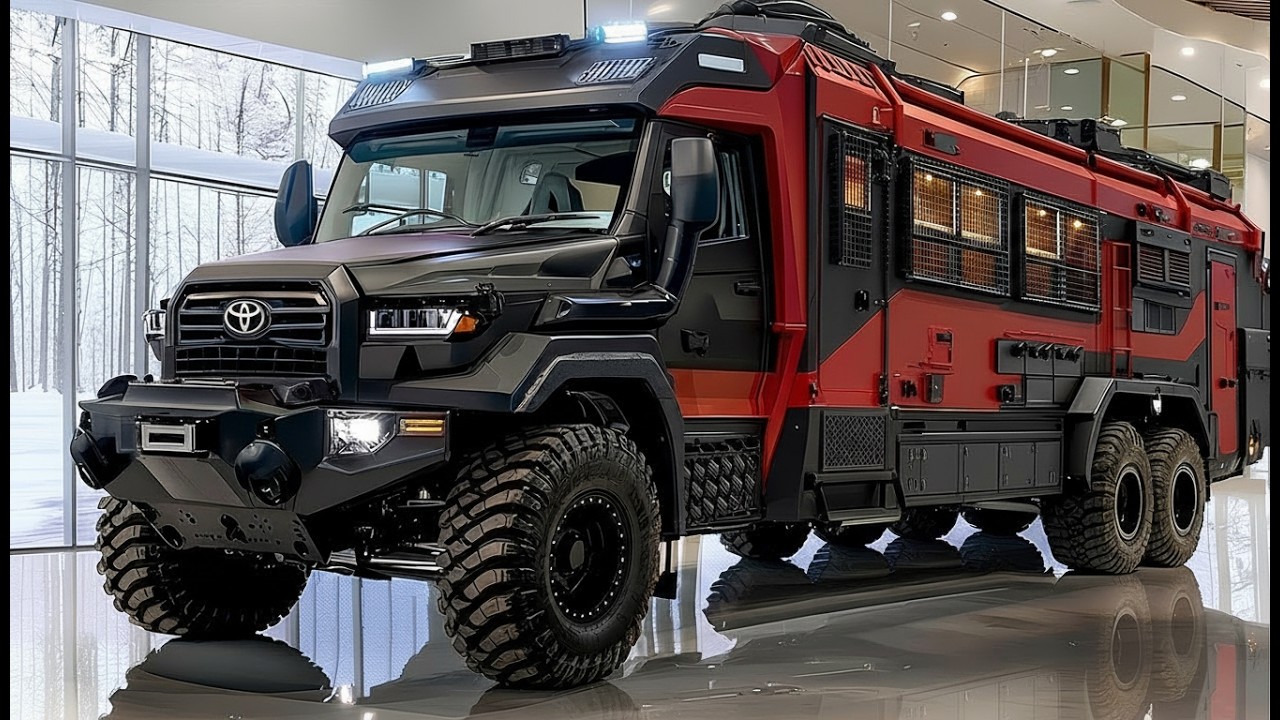 Электрический автодом Toyota 6x6 2027 года стоимостью 1,5 млн долларов — роскошный автодом, работ...