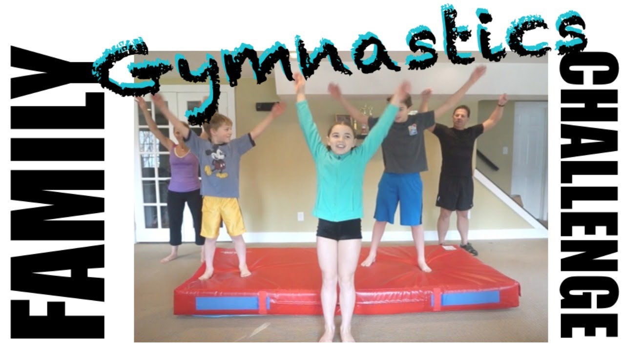 Family Gymnastics Challenge | Flippin' Katie