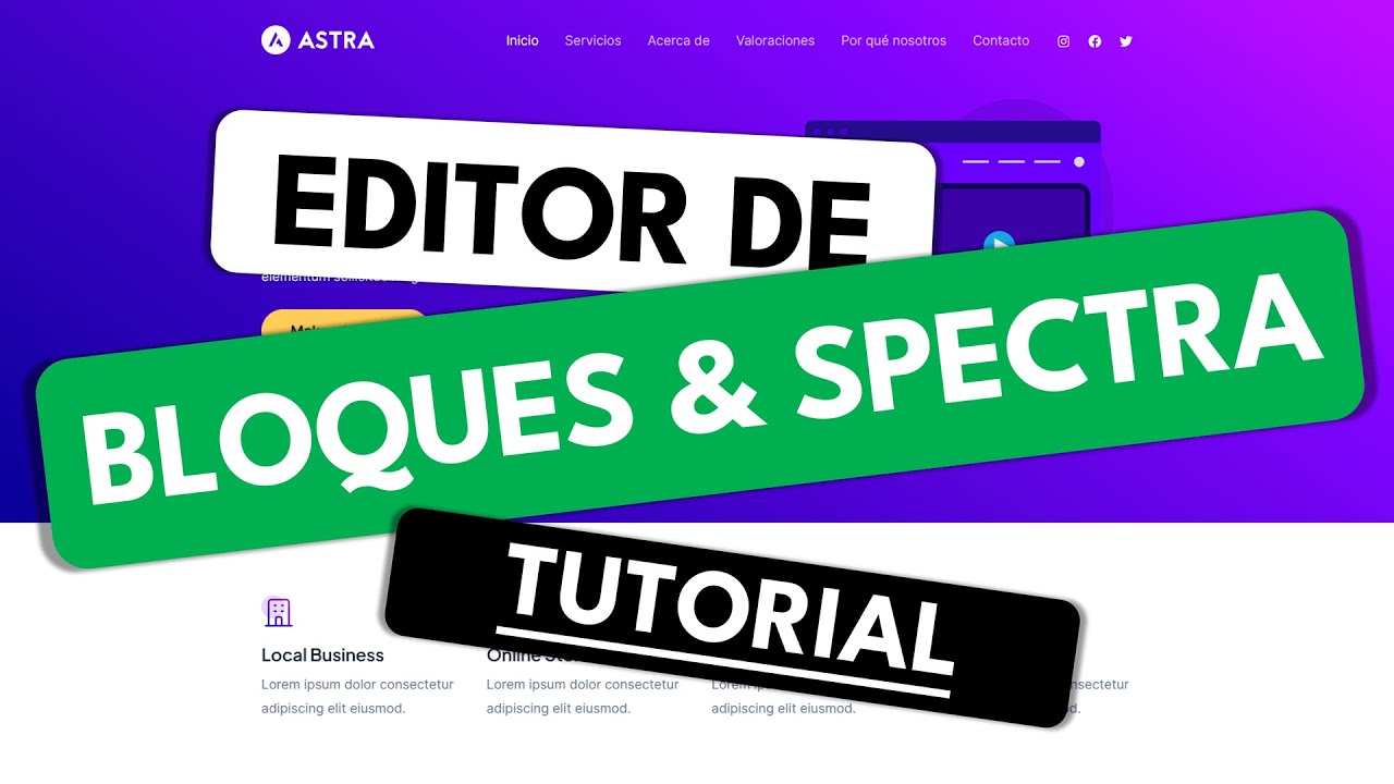 Cómo diseñar Páginas Web en WordPress con el Editor de bloques (Gutenberg) & Spectra ✅ 2025