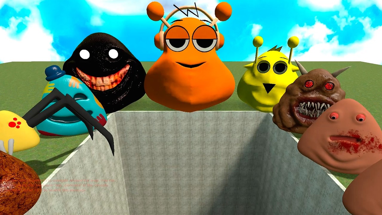 POU BOU FROM BOU'S REVENGE Vs GIANT PIT In Gmod