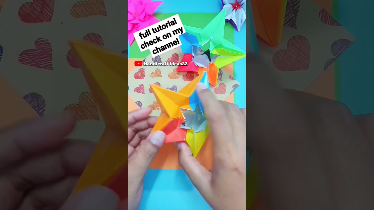 diy origami modular star#short #shorts #origami #diy #trending #viral #5minutecrafts #origamimodular