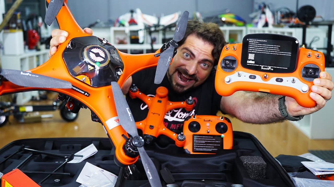 Unboxing DRONI ACQUATICI Per PESCA e Salvataggio in MARE e in MONTAGNA Swellpro SplashDrone 3+ Spry+