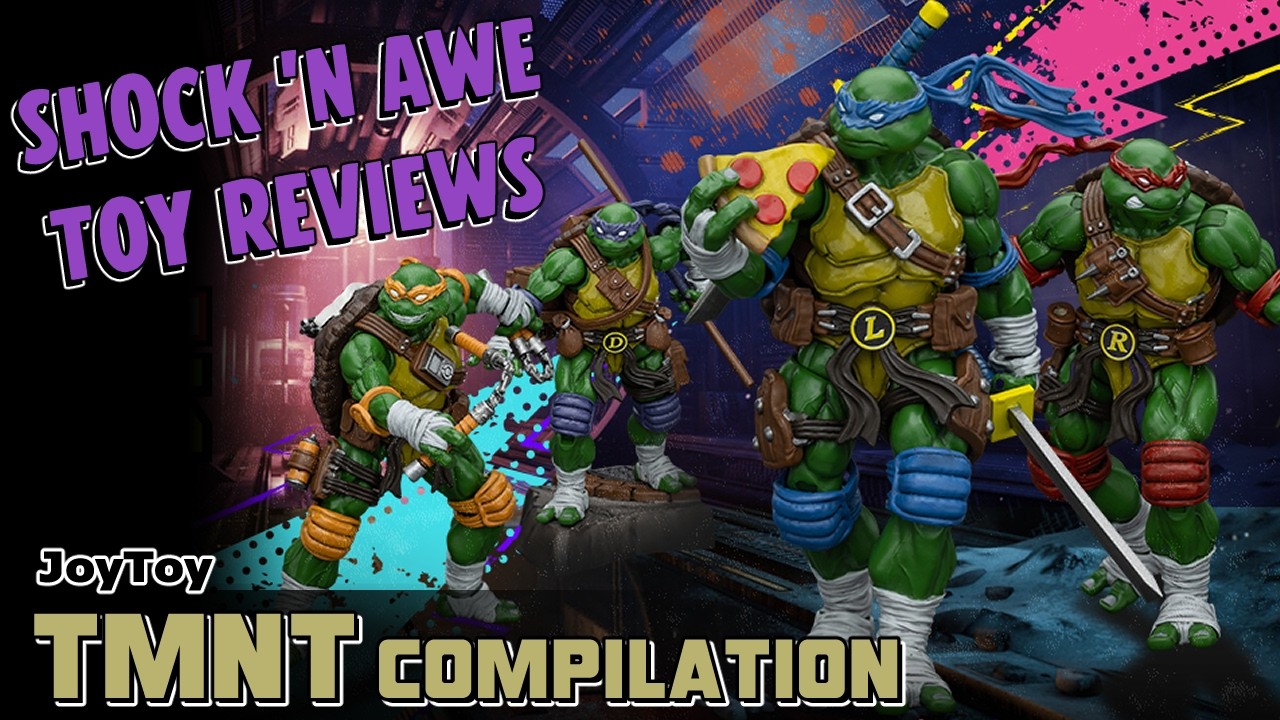 JoyToy Teenage Mutant Ninja Turtles Compilation Toy Review