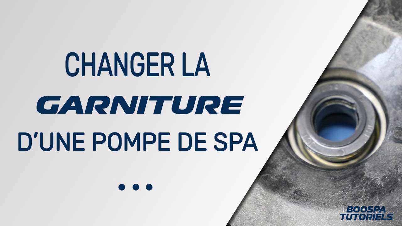 Changer la garniture (seal kit) d'une pompe de spa