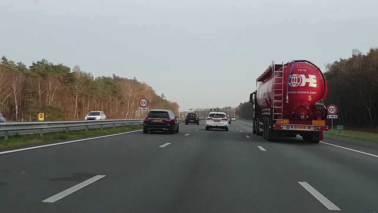 Dashcam Beelden Wilp: A1/A50 Nabij Knooppunt Beekbergen  ----》A1/A35 Knooppunt Azelo.