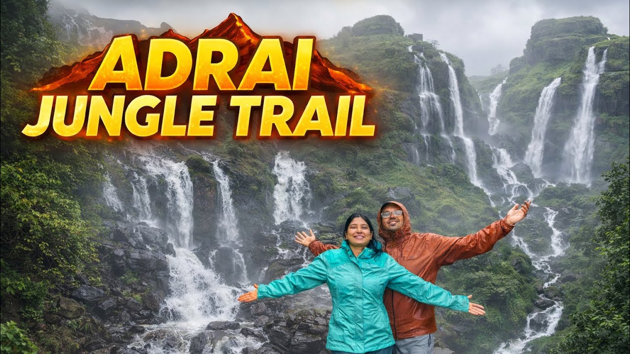 We Found a Hidden Jungle Full of Waterfalls | Adarai Trek|  आडराई जंगल 😱  नदीला आला पूर 😨