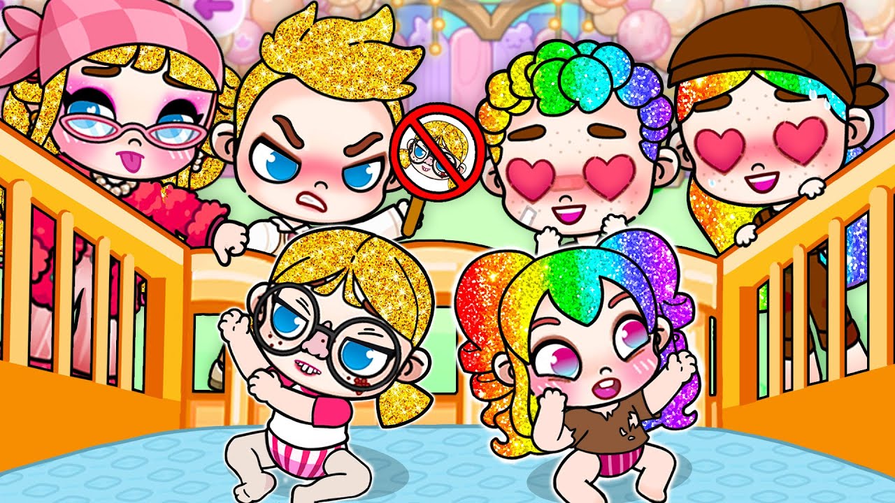 Chica Bonita VS Chica Fea Buscando A Su Familia | História Triste de Avatar World | Pazu Games