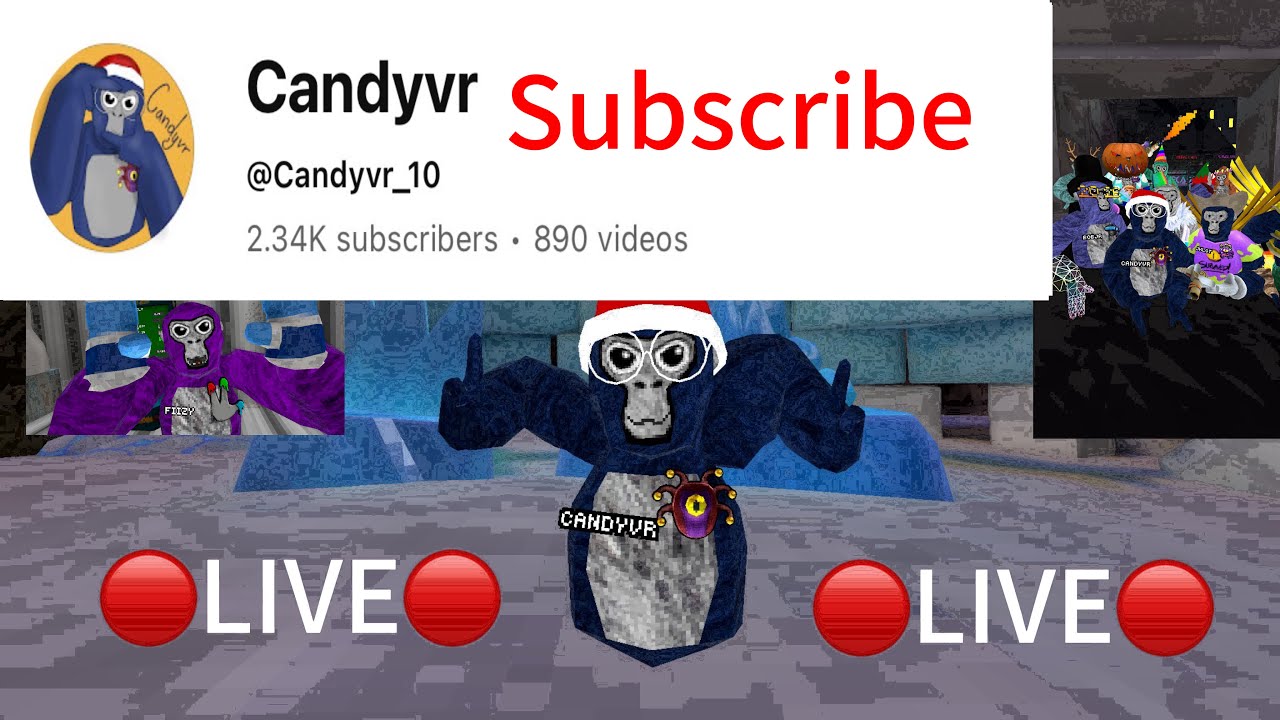 Gorilla tag live with viewers road to 3k