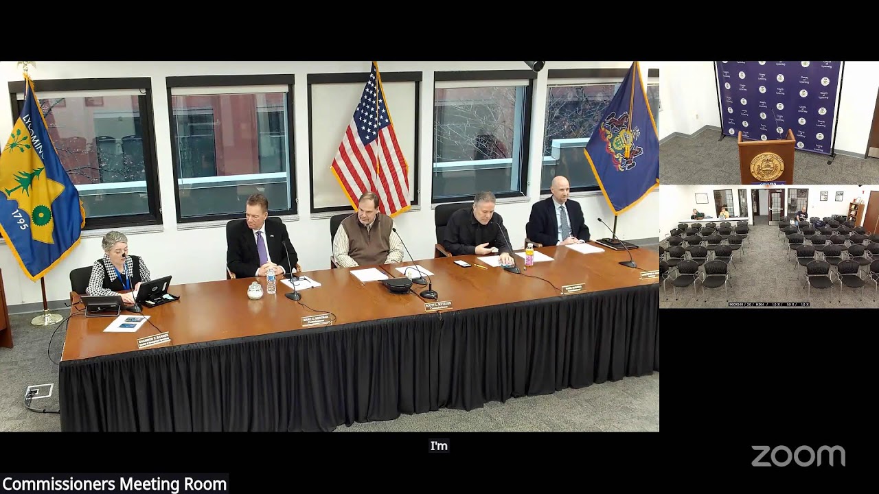 Lycoming County Commissioners Meeting 2-19-26
