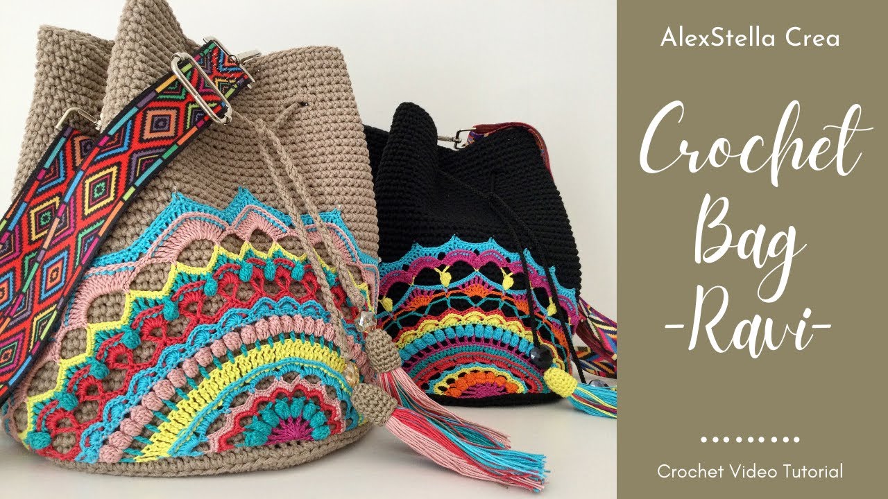 Crochet Bag - Borsa all'uncinetto Ravi 2nd part -How to sew and finishing/cucire fodera e rifiniture