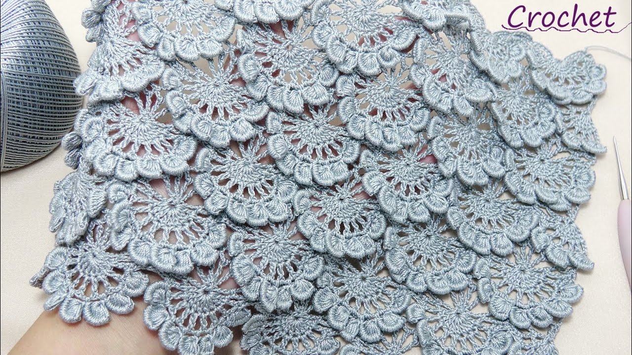Уникальный узор крючком 💎Объемный УЗОР для элитных изделий💎 Exclusive Designer Crochet Pattern