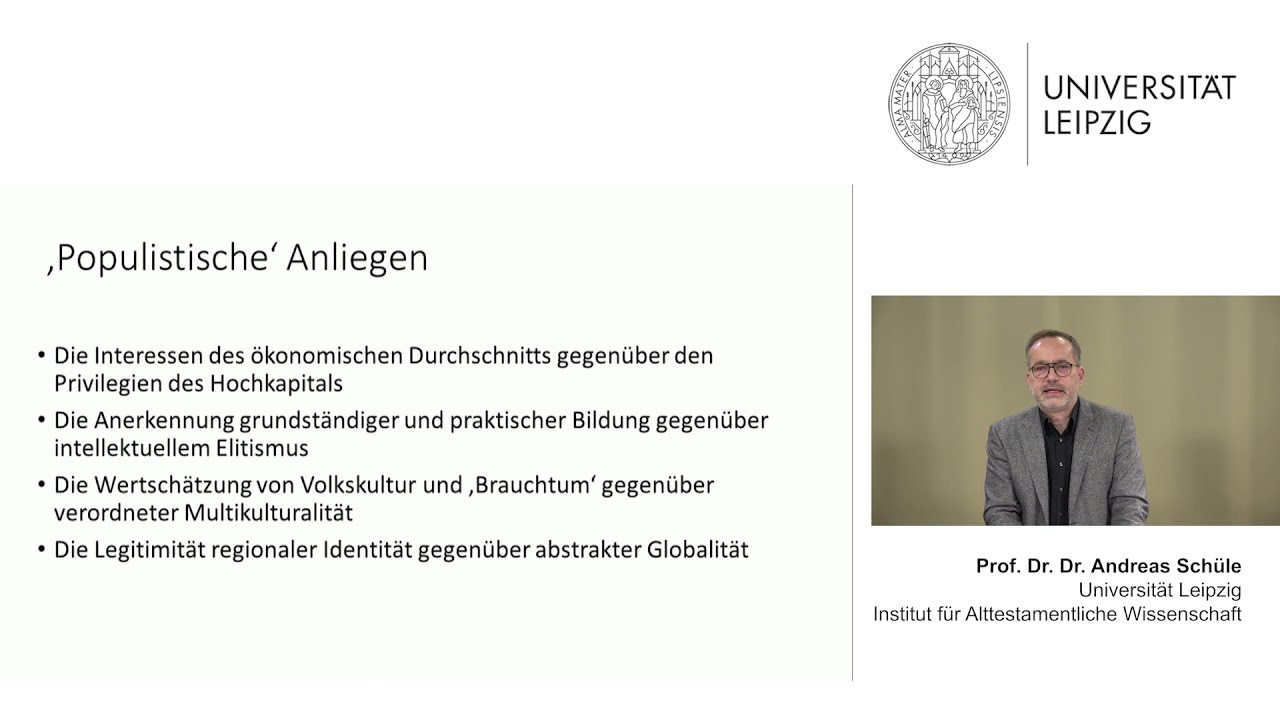 Populismus als Weg aus der Krise – eine 