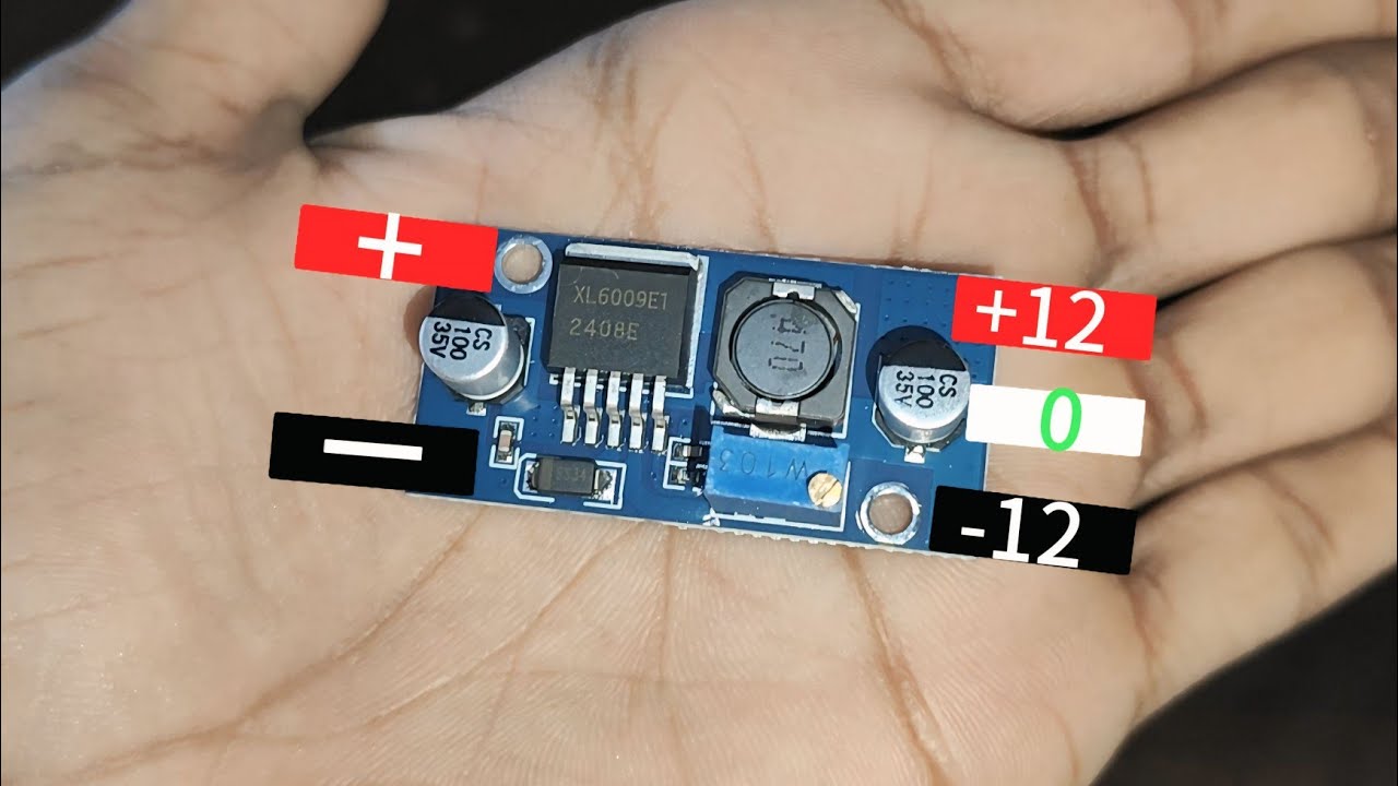 How to Convert 12V DC to ±12V Using XL6009 DC-DC Step-Up Converter | DIY Dual Power Supply