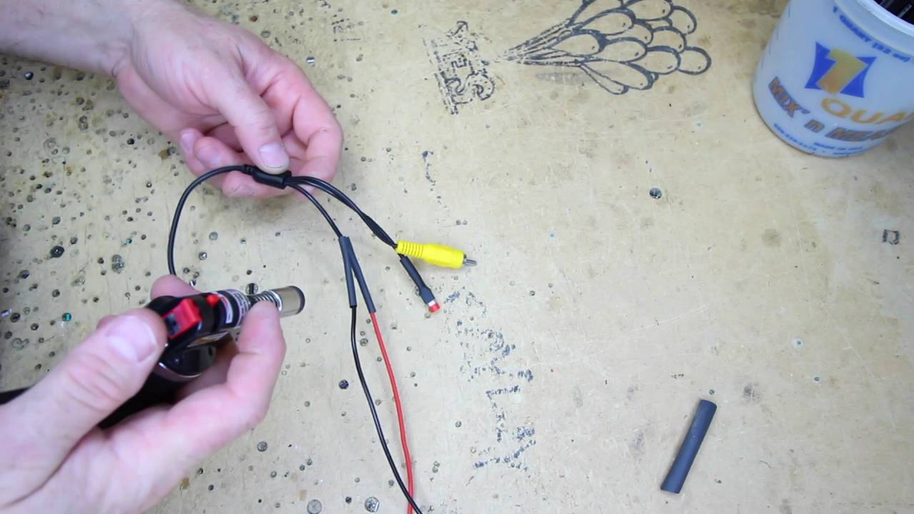 How to connect to those small backup camera power wires if you don't know how to solder