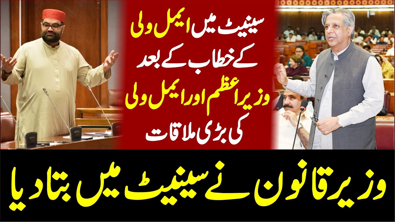 Aimal Wali Speech in Senate | Law Minister Azam Nazir Tarar Responds