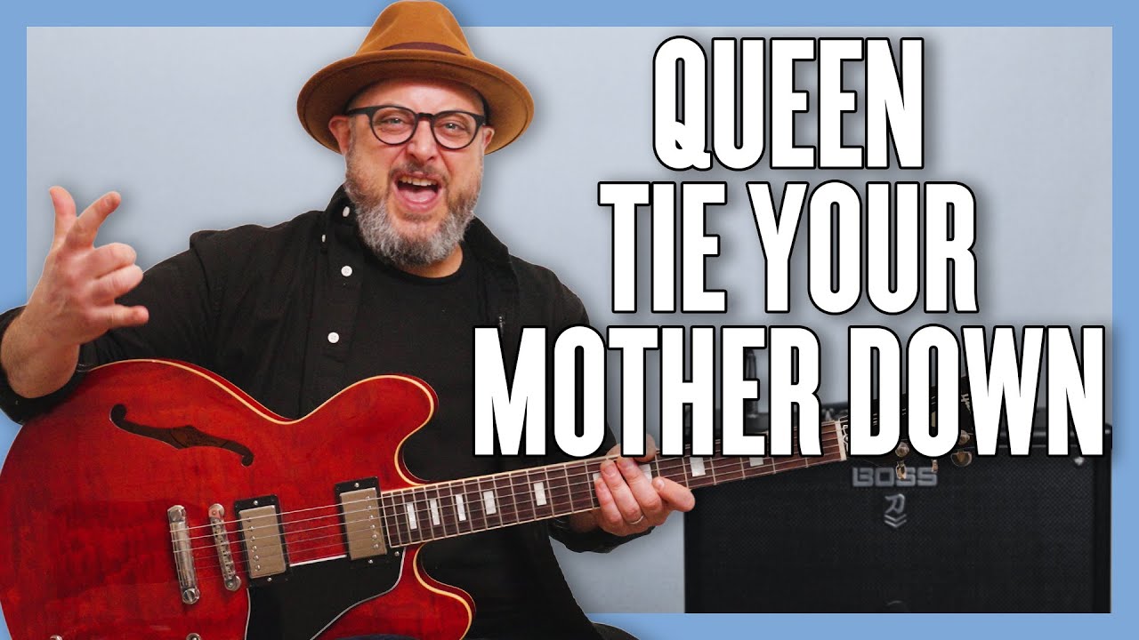 Урок игры на гитаре «Queen Tie Your Mother Down» + руководство