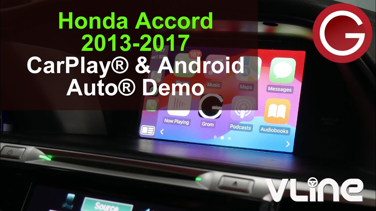 How Wireless CarPlay & Android Auto work on Honda Accord 2013-2017 stereo | GROM VLine System HON3