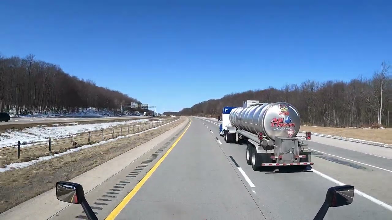 Driving Interstate 380 North Pennsylvania