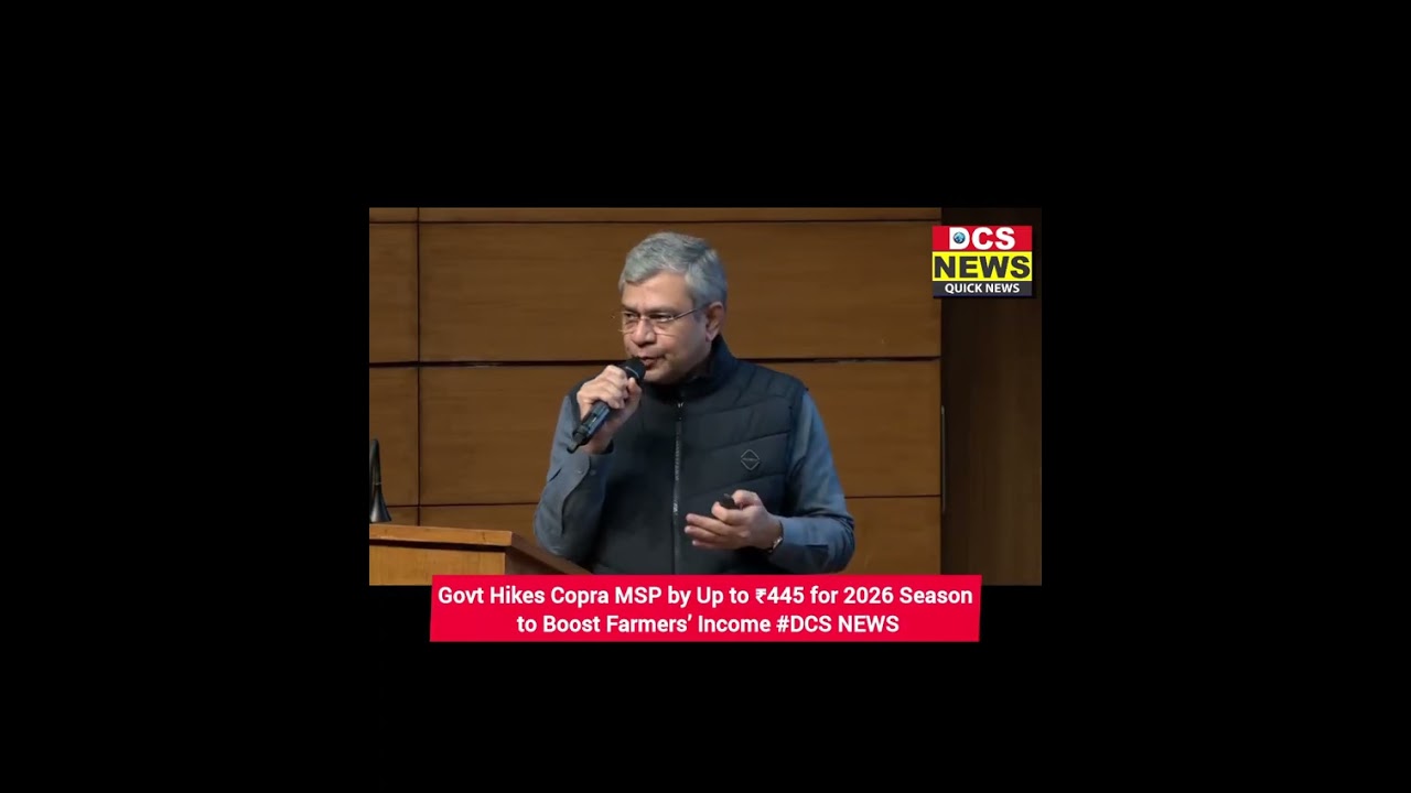 Govt Hikes Copra MSP by Up to ₹445 for 2026 Season to Boost Farmers&rsquo; Income
