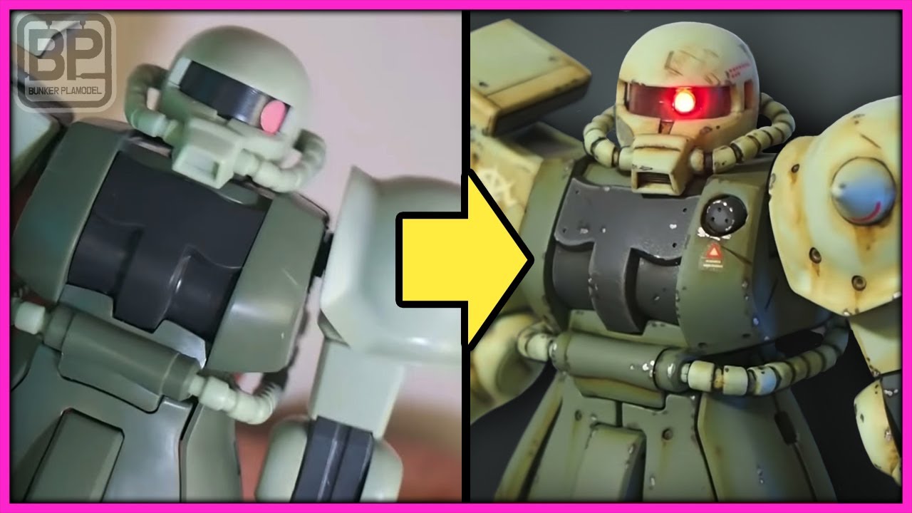 [HG] Zaku II ▶ [RG] 로 만들기 Ver.BP (자쿠 2 뽀대나게 만들기)Weathering