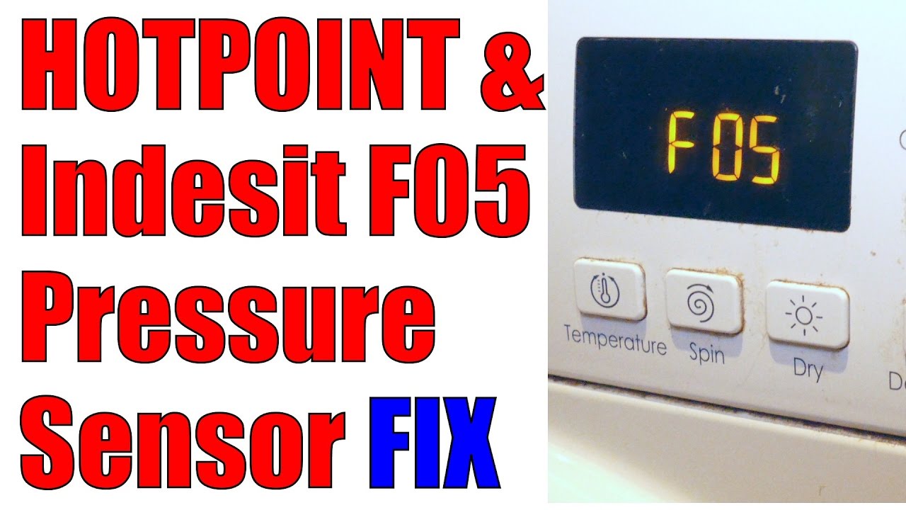 Hotpoint F05 & Indesit F05 Washing Machine Fault. Pressure Sensor