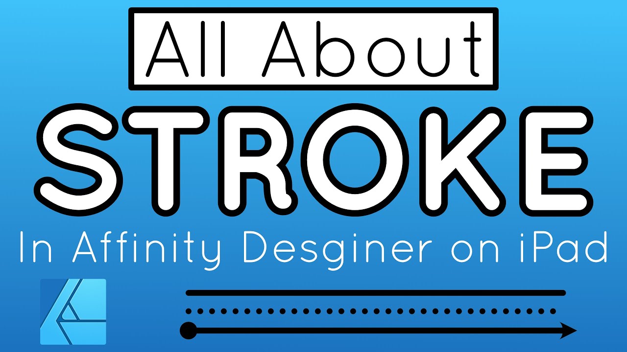 Secrets of the Stroke Studio in Affinity Designer on iPad