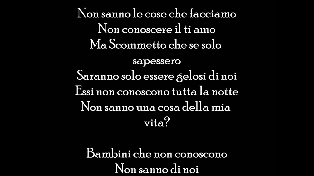 One direction - They don't know about us (traduzione italiana)