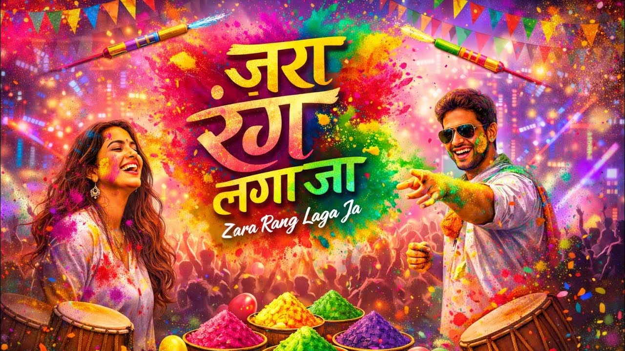 Zara Rang Laga Ja 🎶 | Feel the Holi Beats 2026 | Made with Suno AI