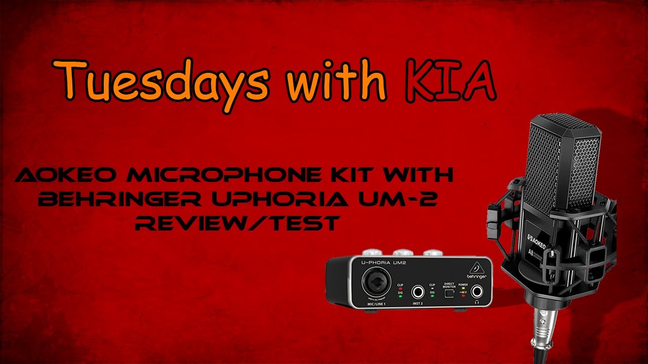 Aokeo A8 Microphone with Behringer Uphoria UM-2 Interface Kit Review/Test | Tuesdays with KIA