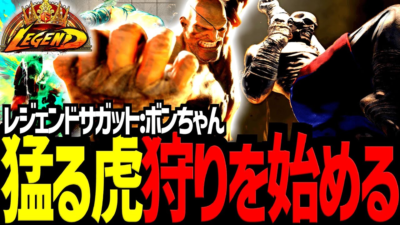 【スト６】 猛る虎狩りを始める　ボンちゃん/サガット【Battle-Studio】@sf6-batlle.studio